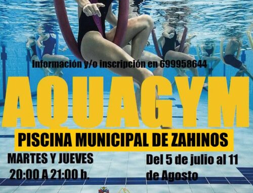 La piscina municipal de Zahínos acogerá este verano la actividad de Aquagym